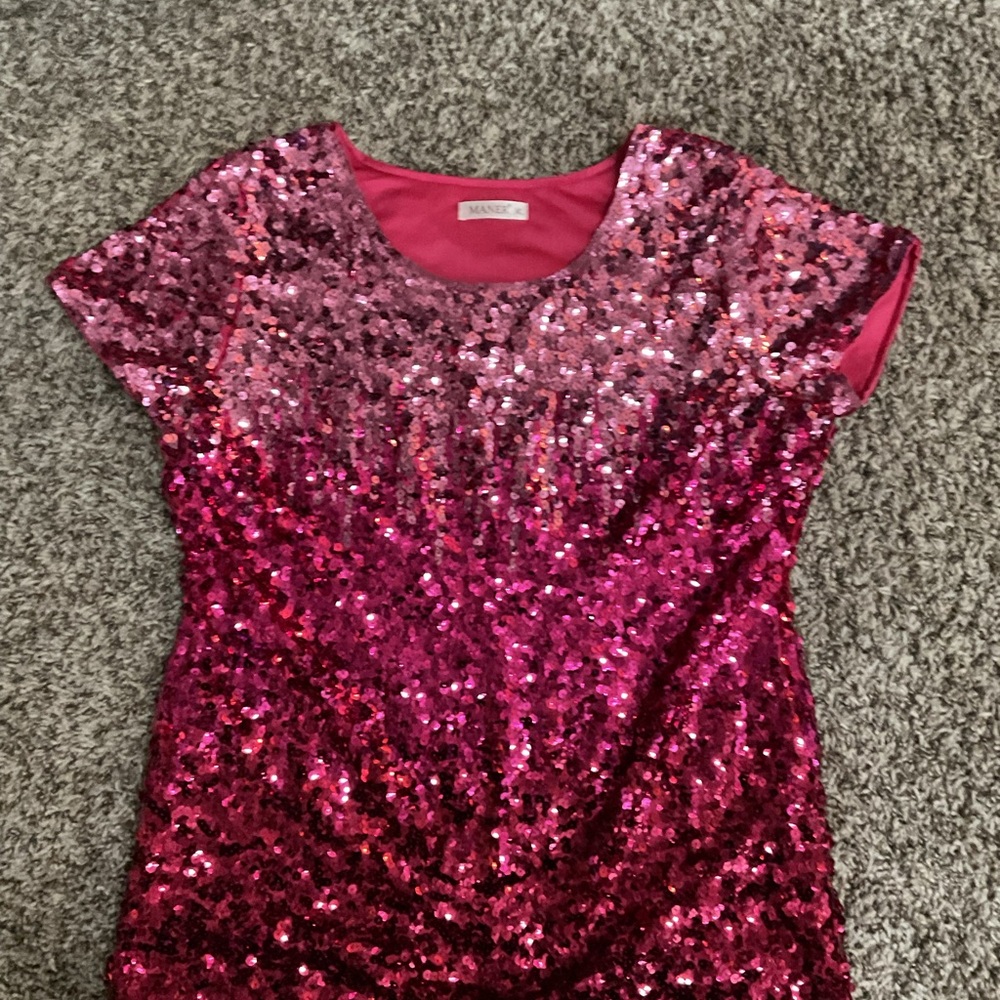 Pink Sequin Top